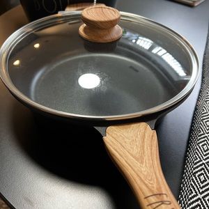 Rae Dunn Black Fry 4 qt deep frying pan